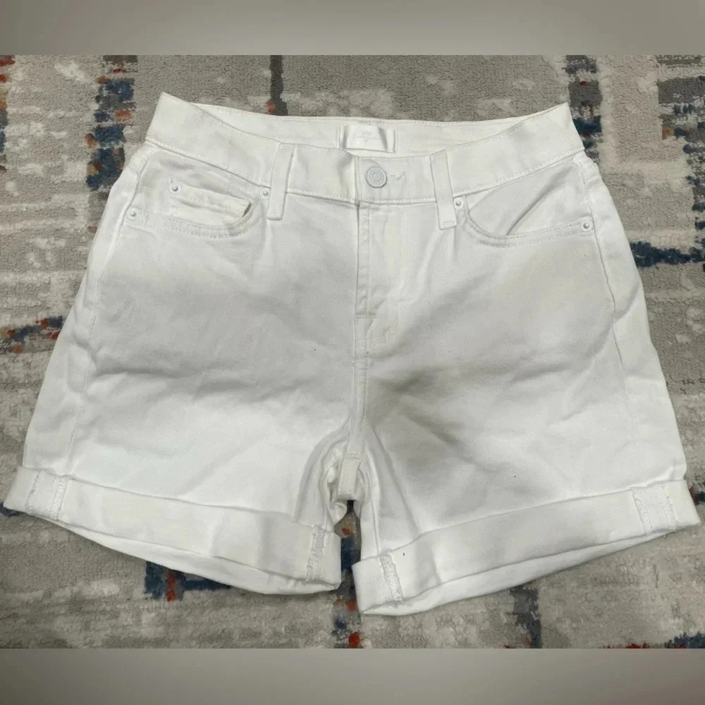 7 FOR ALL MANKIND White Shorts Size 25